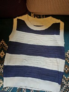 Striped Knit Vest
