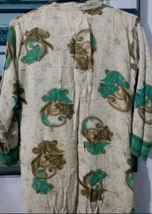 Green &amp; White Kurta