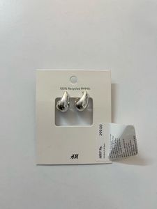 H&M Silver Chunky Dome Earrings