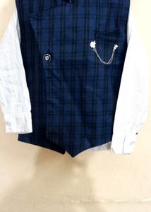 Three Piece Casual Waist Coat Set