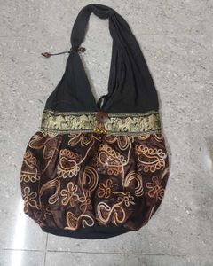 Boho/Hippie Embrodied Cotton Blend Shoulder Bag