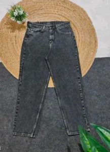 Acid Wash Straight Leg Jeans
