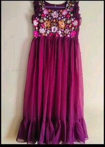 Khodal Creations Flared Gown