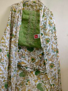 Designer Glace Cotton Suit