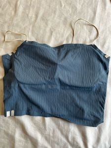 Padded Blue Tank Top