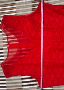 💅Sweetheart Red Fit&amp;Flare Net Dress💅