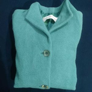 Green Button-Down Coat