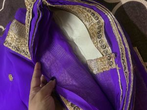 Elegant Purple Saree