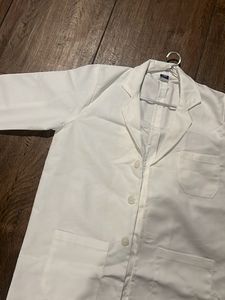 White 🥼 Coat, Front Open Collared
