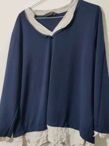 Navy Blue Oversized Tshirt