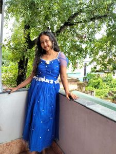 Royal Blue Tulle Party Dress