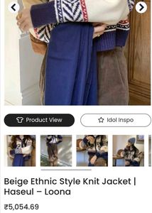 Ethenic Style Knit Cardigan