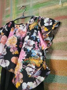 Floral Fitted Layered Dress