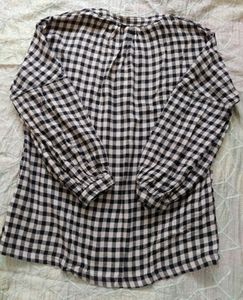 🤍Oversized Checkered Top🖤