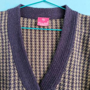 Houndstooth Cardigan Sweater