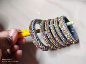 Beautiful 😻 Greay Colour Bangles 😘