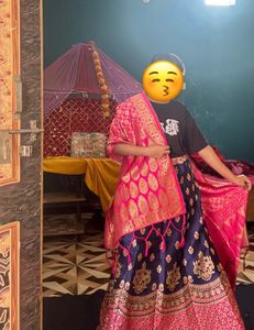 Banarsi Lehnga With Chunni Without Blouse