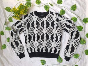 Reserved Lace Trim Top