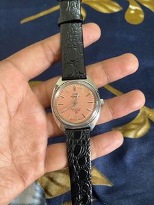 Hmt Kohinoor Pink Dial ( Transparent Back)