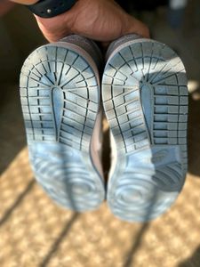 Nike Air JORDANS Grey With Blue Sole And 2 Laces