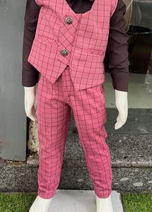 Boy's Blue Plaid Suit Partywear