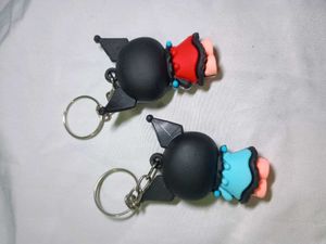 2 Sanrio Kuromi Keychain red &amp; blue kawaii charm
