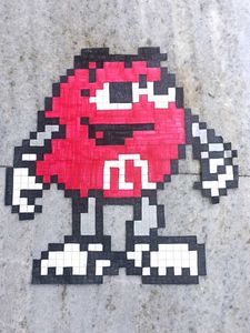 Pixel Art | red from m&m's | wall decor/collection