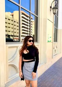 Berrylush Women Grey Bodycon Mini Skirt