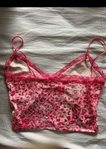 Pink Animal Print Cami Top