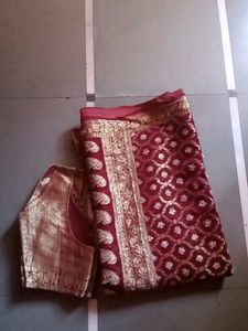 Bridal Designer Saree And Blouse