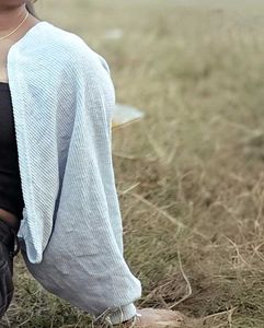 Cute Light Blue Crop Top