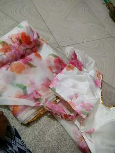 Floral Print Saree