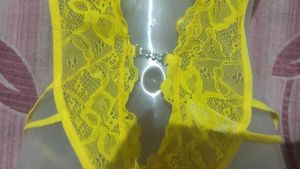Yellow Lace Bodysuit