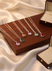 combo of 6 Gemstone Pendant Necklace