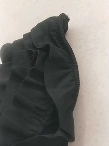 XL Black Ruffled Bikini Top(Joe Fresh)