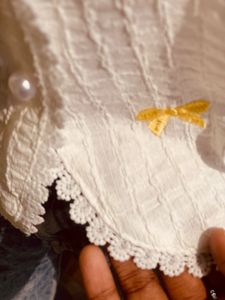 Charming Embroidered Bow Blouse