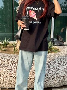 Graphic Print Black T-Shirt