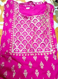 Long Stitched Flock Anarkali