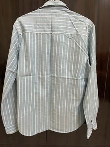 Sky Blue White Stripes Shirt