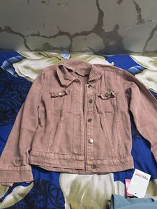 Dusty Rose Denim Jacket