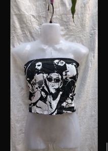 Graphic Print Y2k Cropped Tank