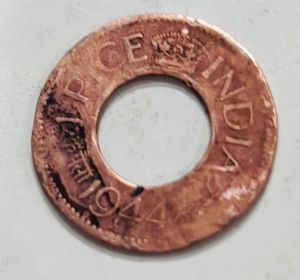 “1944” One pice British Indian Coin
