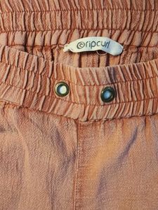 Coral Cotton Jogger Pants