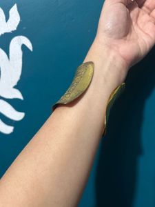 Etched Gold-Tone Cuff Bracelet