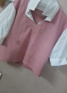 Pink Knitted Vest