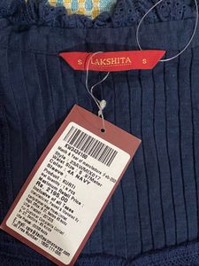 Laks*ita navy blue shirt top