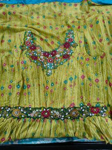 💛 Yellow Gown with Duppata 💛