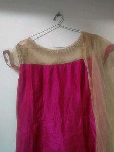 Elegant Pink Ethnic Gown