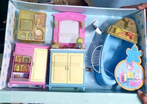 2003 Barbie Doll Bathroom Playset
