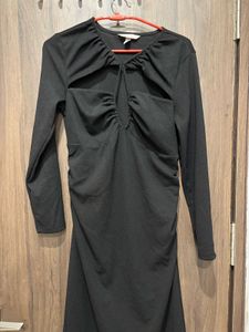 Elegant Black Cutout Dress